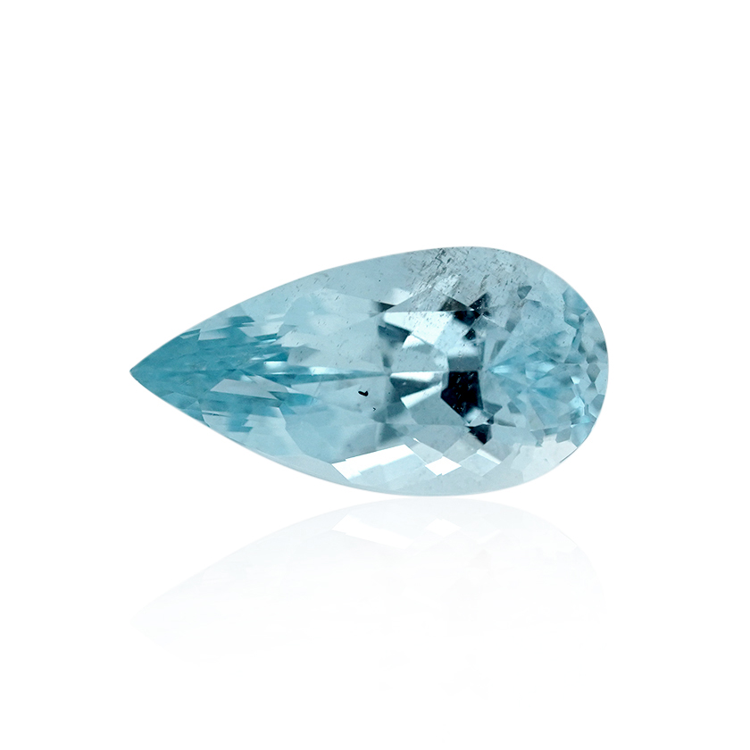 3.84 ct Blue Aquamarine - Pear