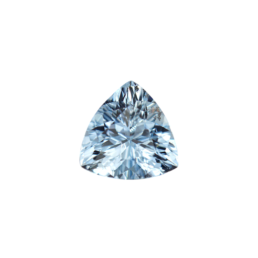 1.11 ct Blue Aquamarine - Trillion