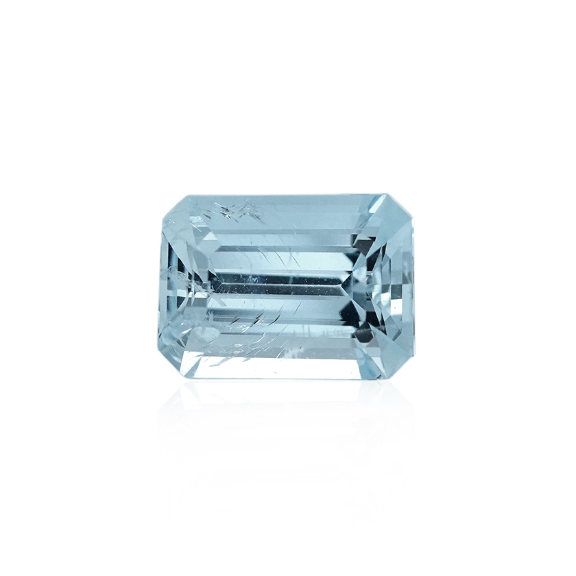 1.44 ct Blue Aquamarine - Emerald Cut