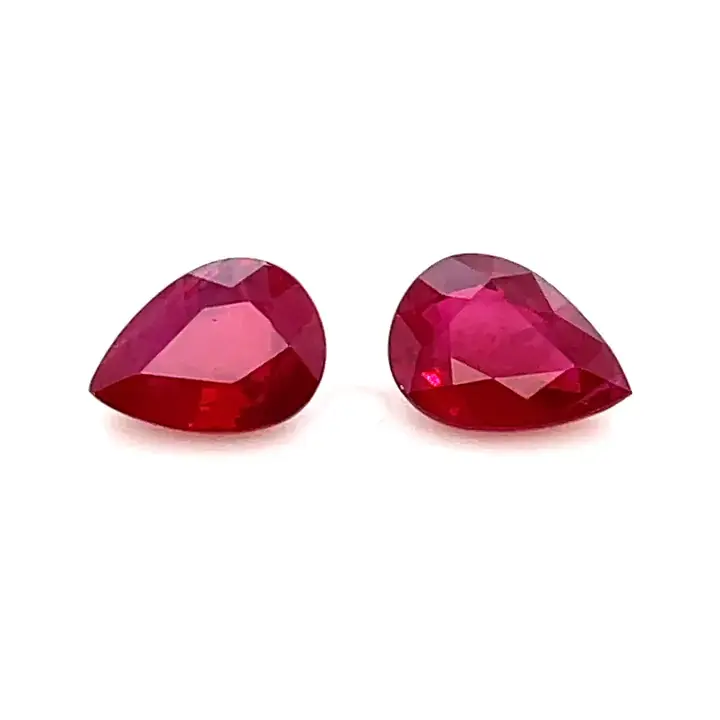 1.66 ct Red Ruby - Pear