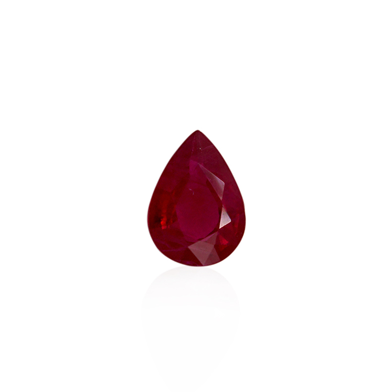 0.87 ct Red Ruby - Pear