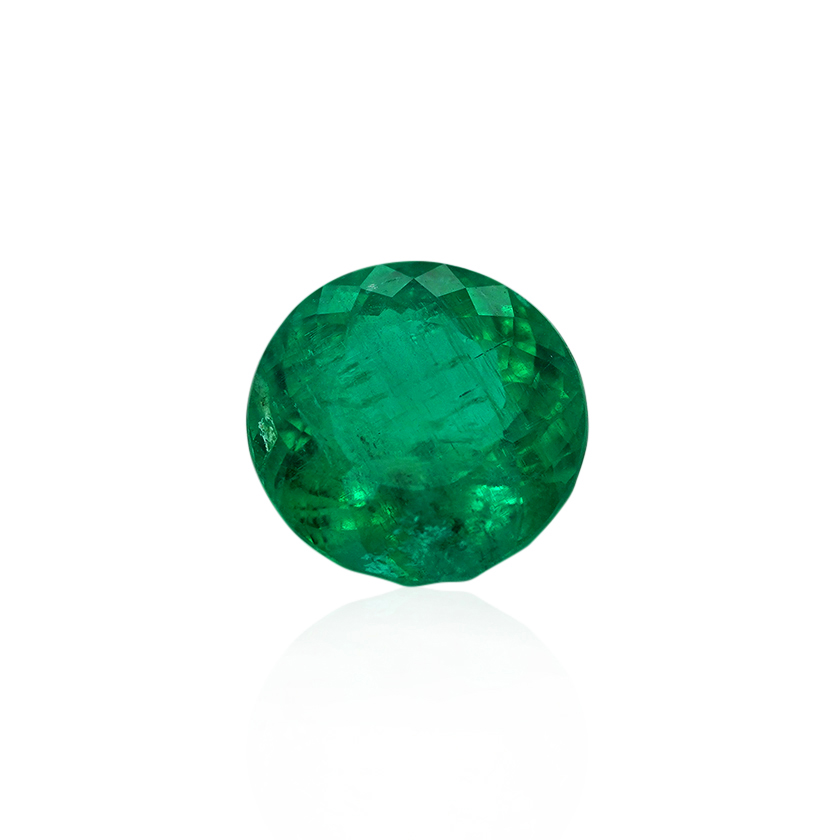 2.17 ct Green Emerald - Round