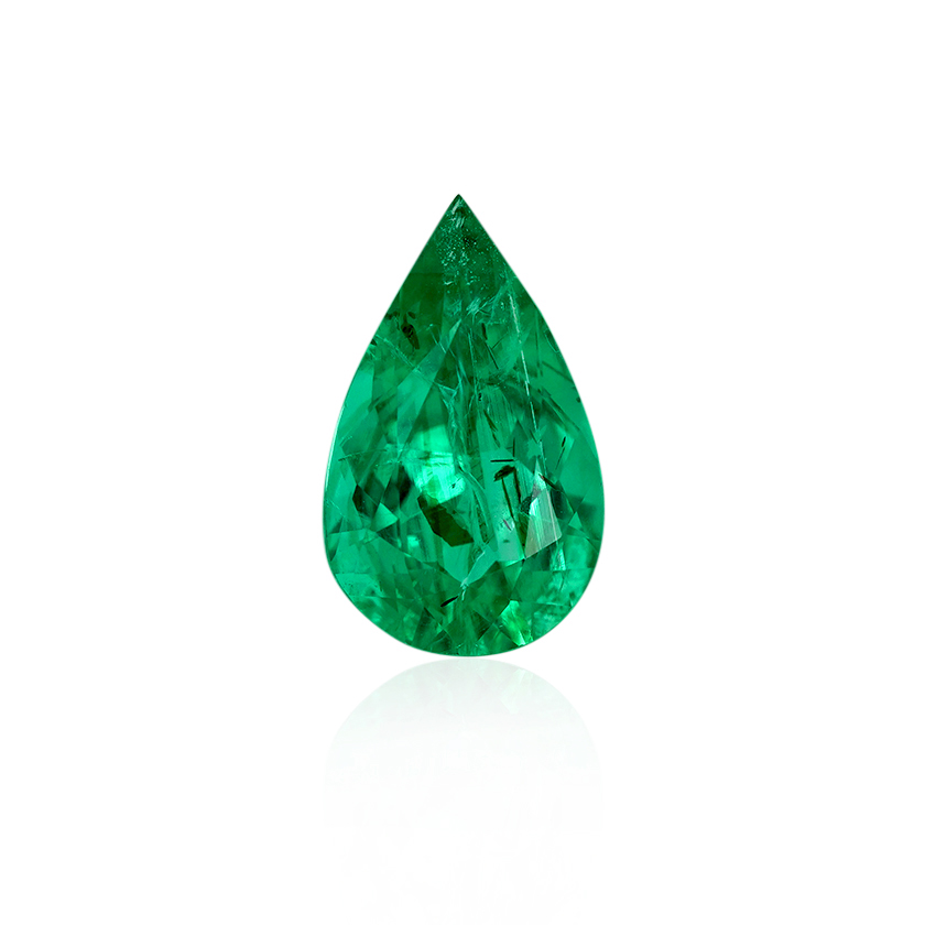 2.18 ct Green Emerald - Pear