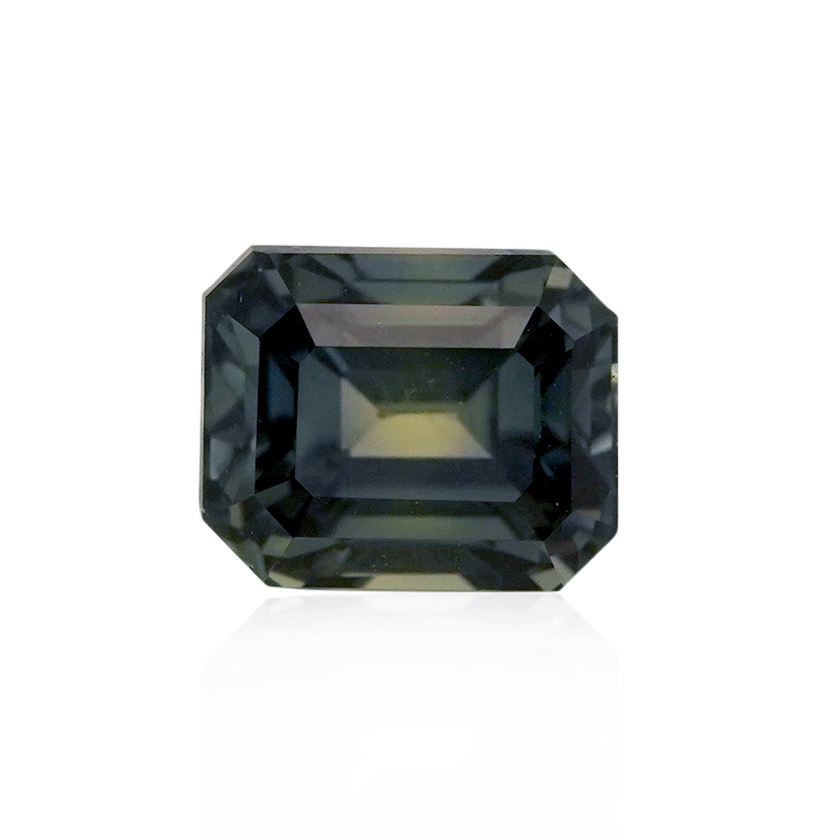 2.00 ct Green Sapphire-Color Change - Emerald Cut
