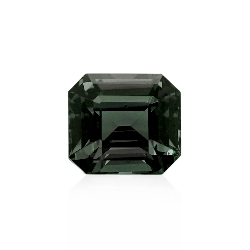 1.41 ct Green Sapphire-Color Change - Emerald Cut