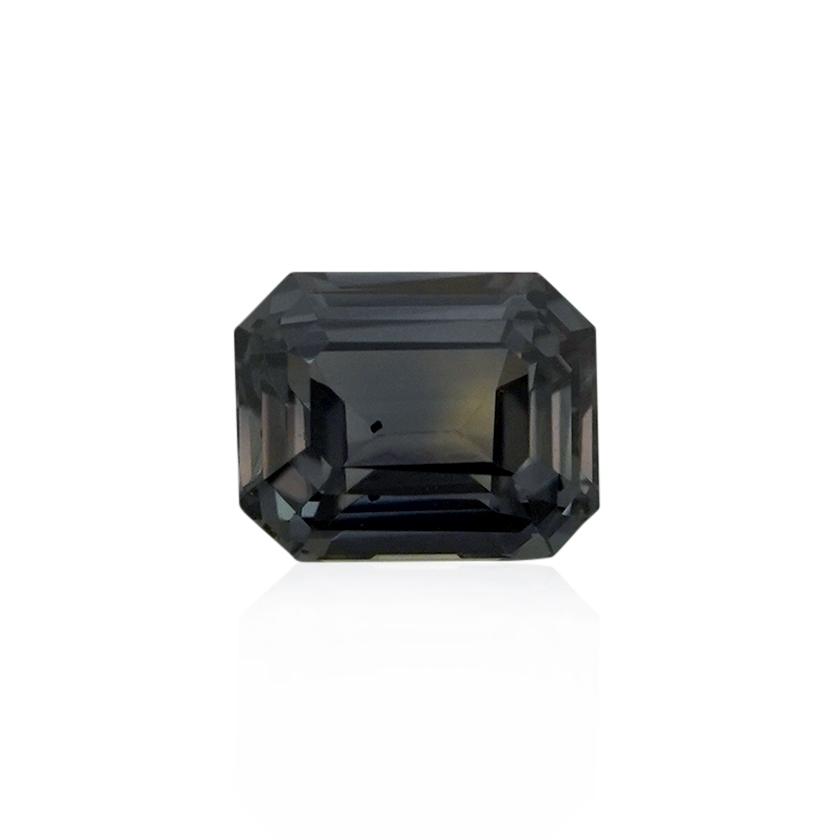 1.79 ct Green Sapphire-Color Change - Emerald Cut
