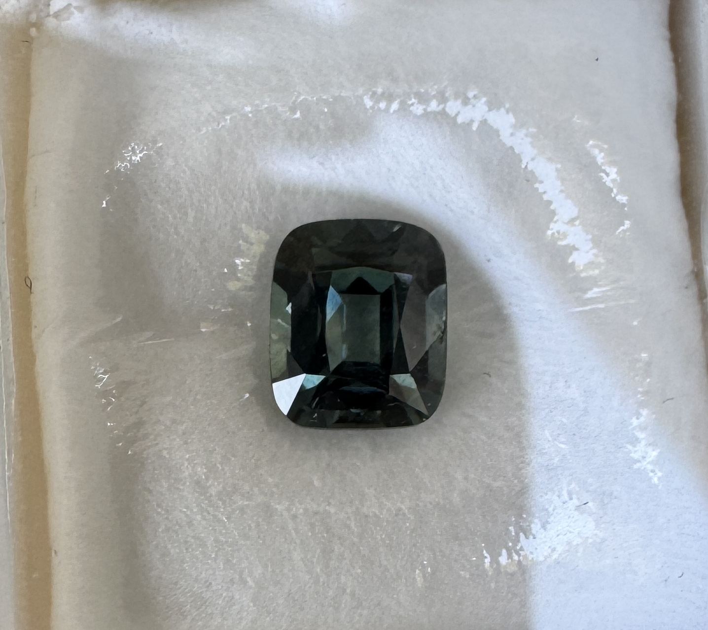 1.36 ct Blue Sapphire-Color Change - Cushion