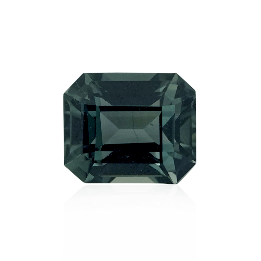 1.35 ct Green Sapphire-Color Change - Emerald Cut
