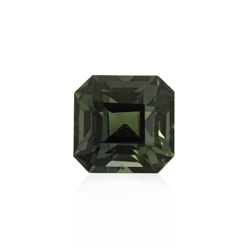 1.29 ct Green Sapphire-Color Change - Emerald Cut