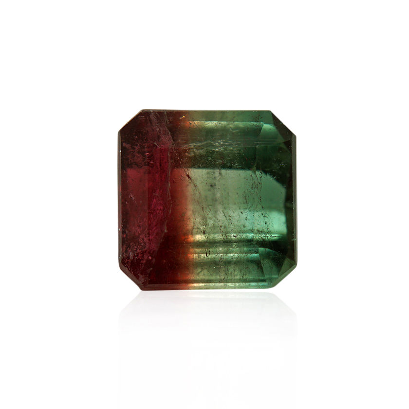 4.40 ct Bi-color Tourmaline - Emerald Cut