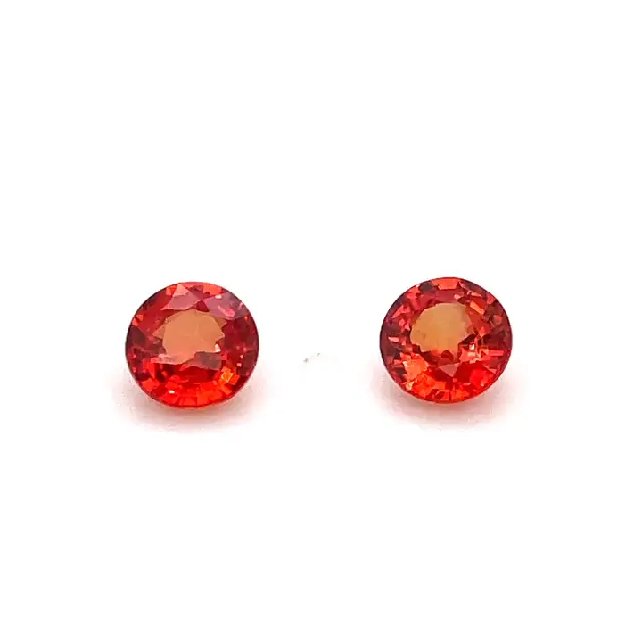 1.81 ct Orange Sapphire - Round