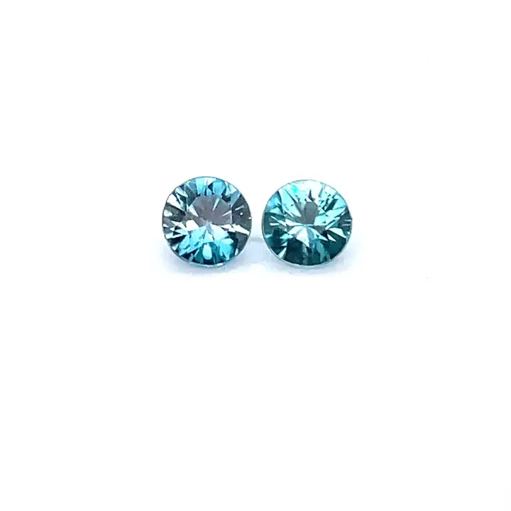 1.02 ct Blue Zircon - Round