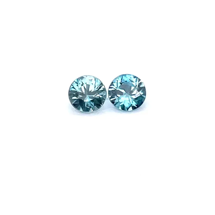1.02 ct Blue Zircon - Round