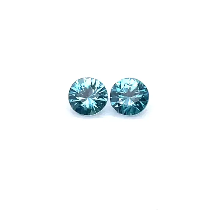 1.01 ct Blue Zircon - Round