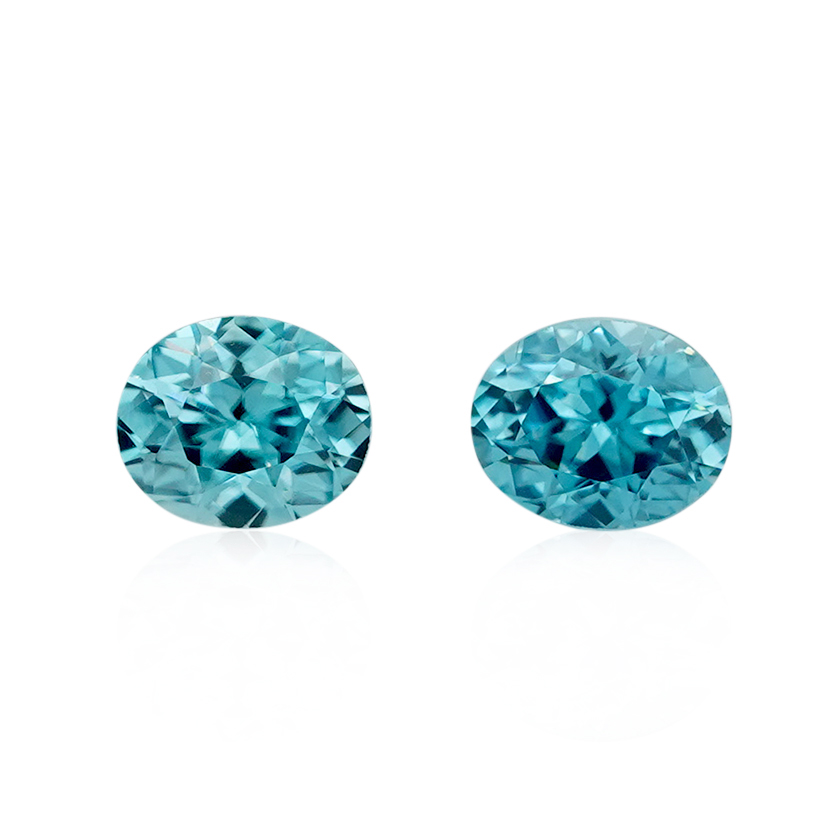 1.06 ct Blue Zircon - Oval