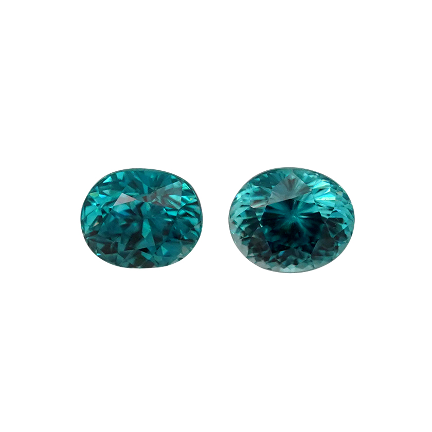 1.73 ct Blue Zircon - Oval