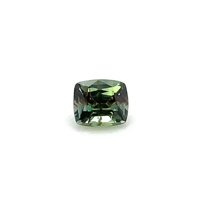 1.00 ct Green Sapphire-Color Change - Cushion