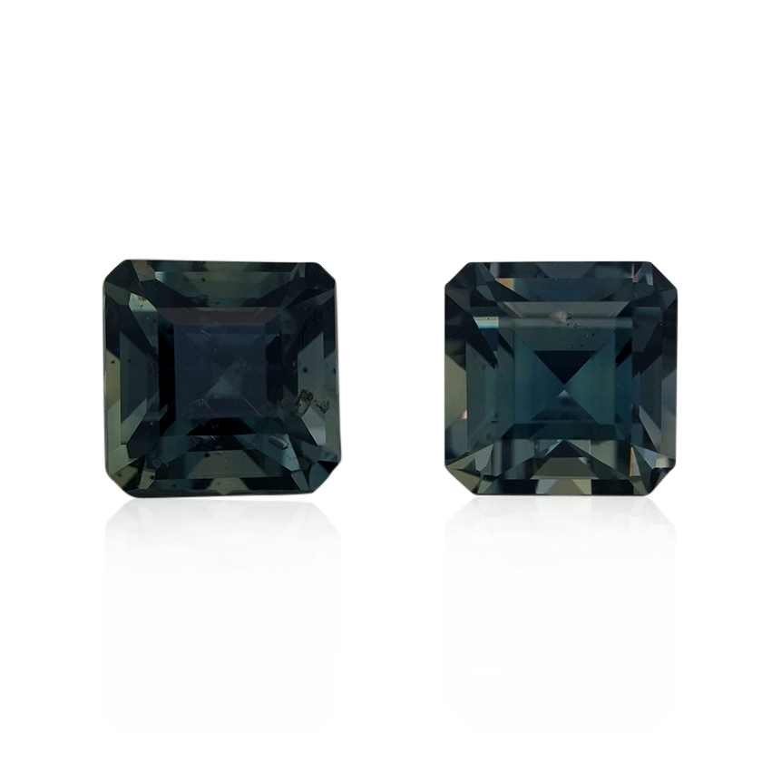 1.99 ct Gray Sapphire-Color Change - Emerald Cut