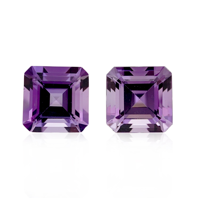 3.40 ct Purple Amethyst - Emerald Cut
