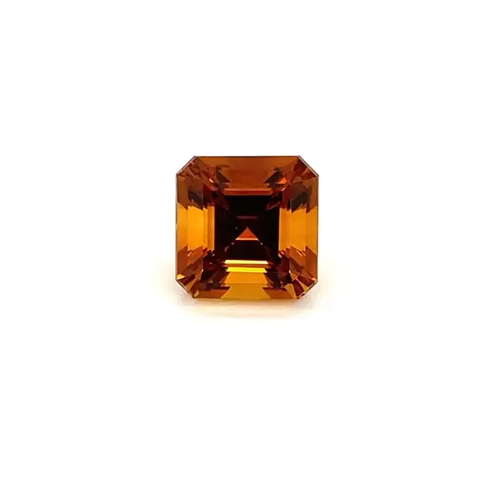 3.89 ct Orange Citrine - Emerald Cut