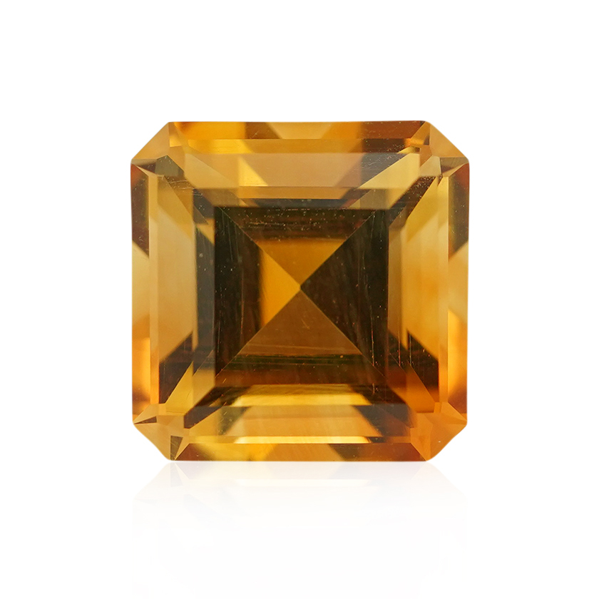 3.81 ct Orange Citrine - Emerald Cut