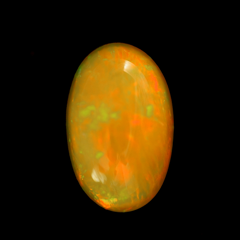 3.91 ct Orange Opal - Oval