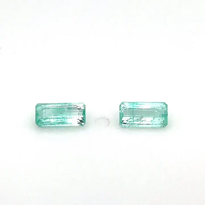 0.89 ct Green Emerald - Emerald Cut
