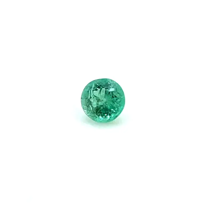 0.69 ct Green Emerald - Round