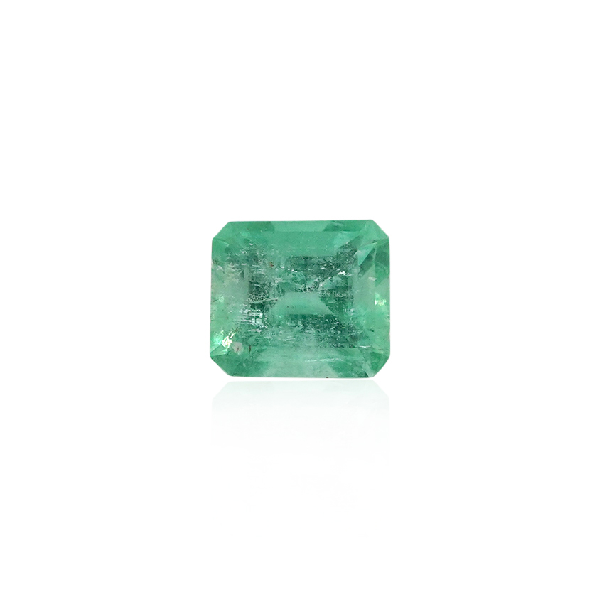 0.76 ct Green Emerald - Emerald Cut