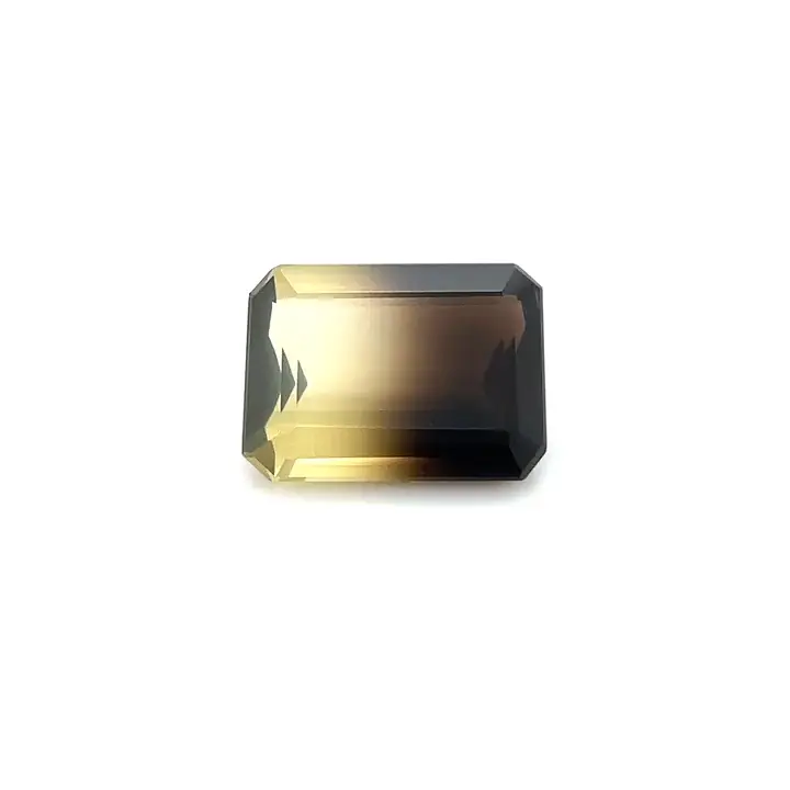 9.38 ct Bi-color Quartz-Smokey - Emerald Cut