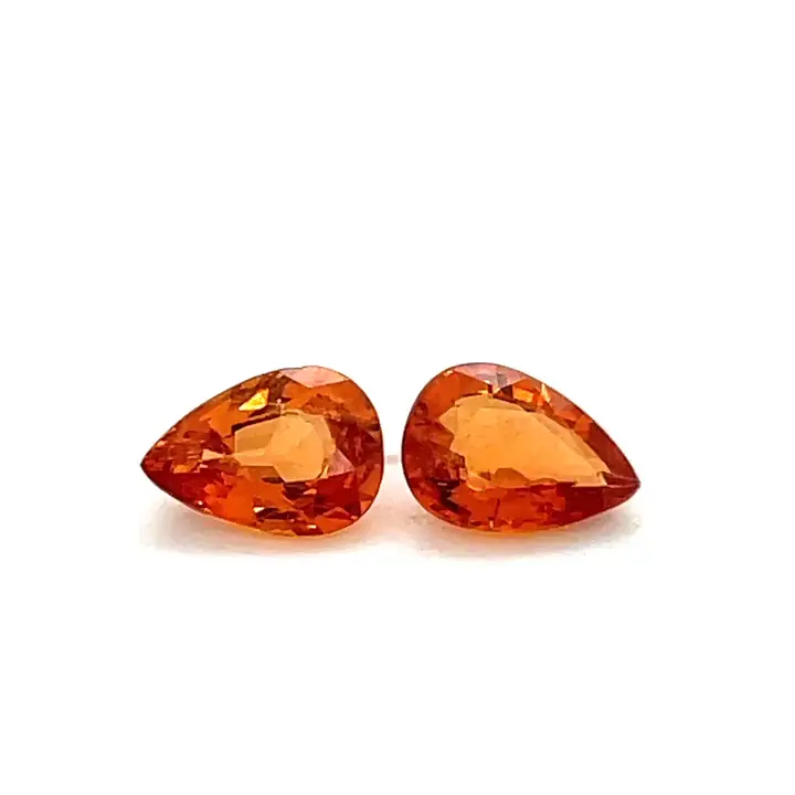 1.57 ct Orange Garnet-Spessartite - Pear