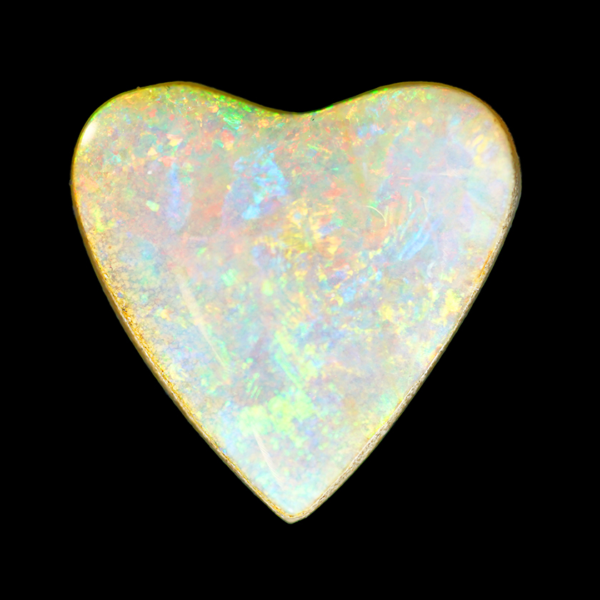 8.35 ct White Opal - Heart