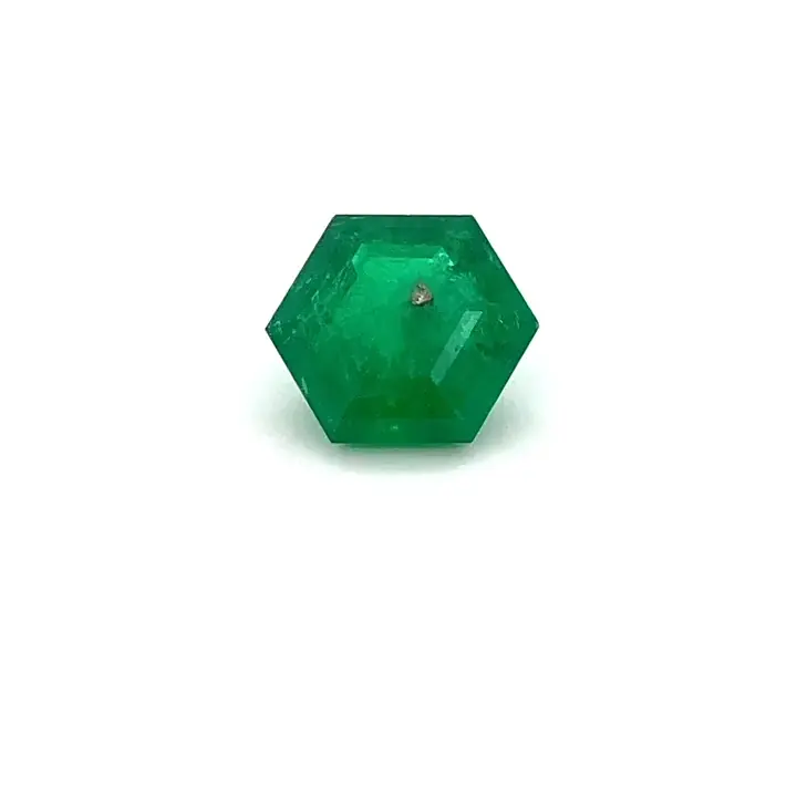 2.16 ct Green Emerald - Hexagon