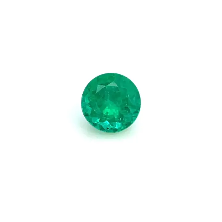 1.39 ct Green Emerald - Round