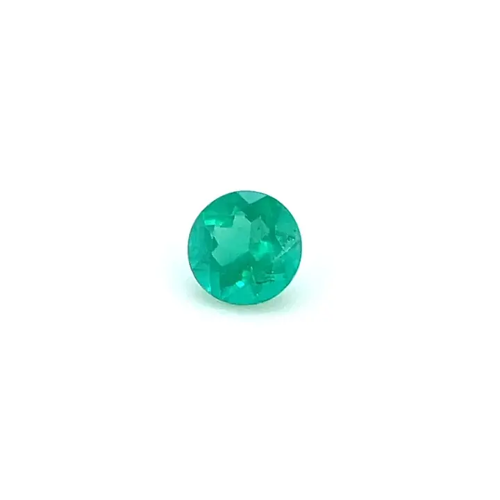 0.69 ct Green Emerald - Round