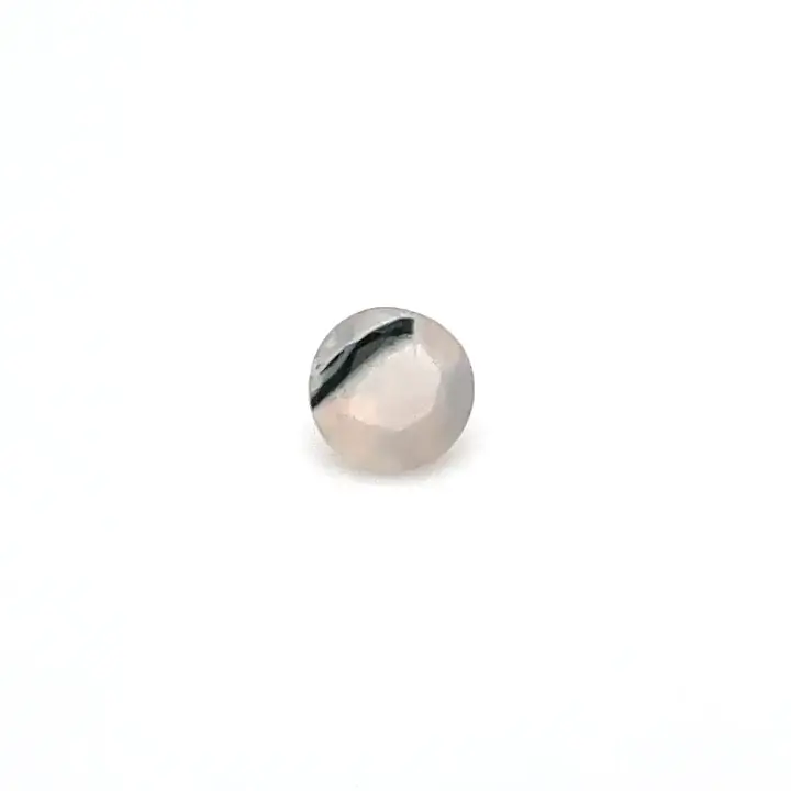 0.68 ct White Agate - Round