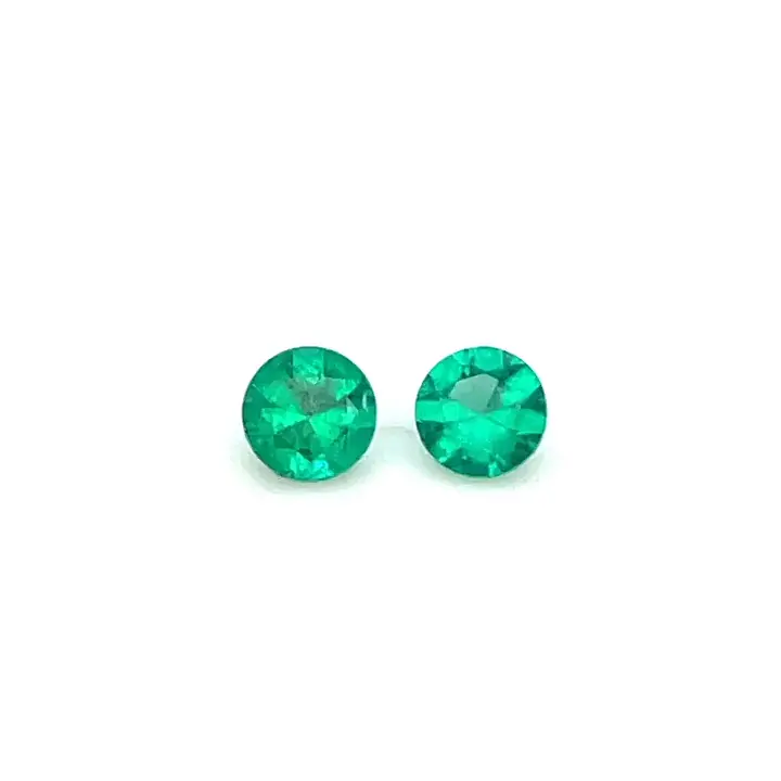 0.54 ct Green Emerald - Round