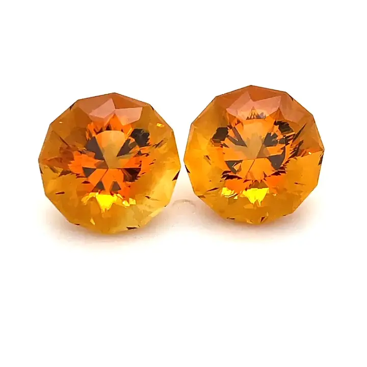 9.00 ct Orange Citrine - Round