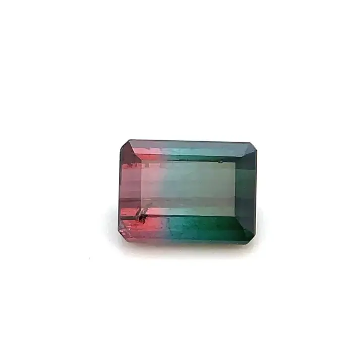 5.70 ct Bi-color Tourmaline - Emerald Cut