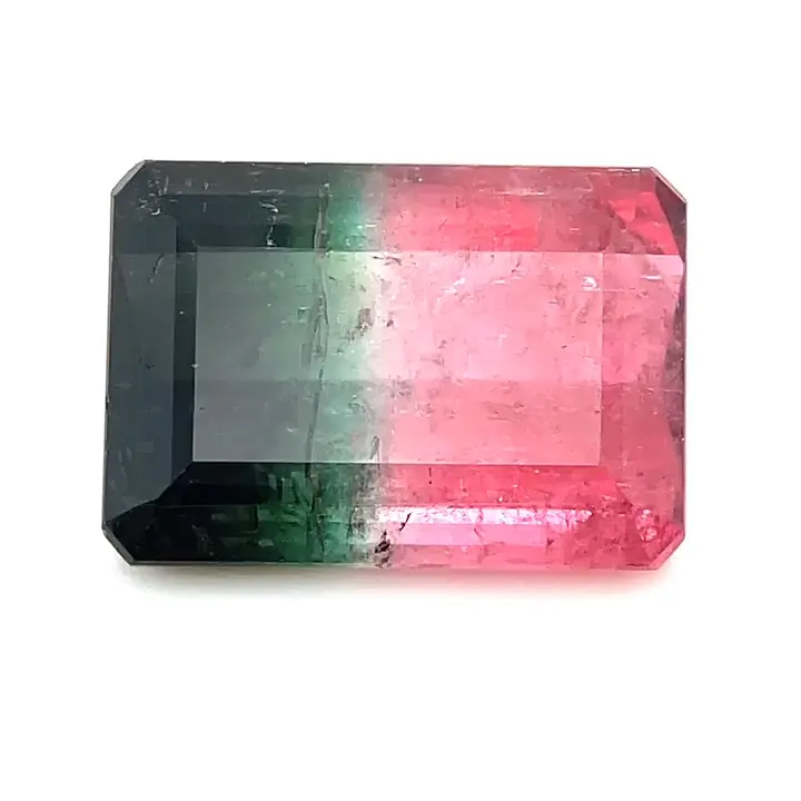 23.20 ct Bi-color Tourmaline - Emerald Cut