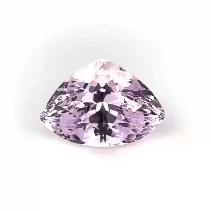 11.82 ct Pink Kunzite - Trillion