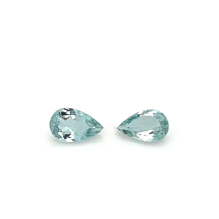 0.78 ct Green Aquamarine - Pear