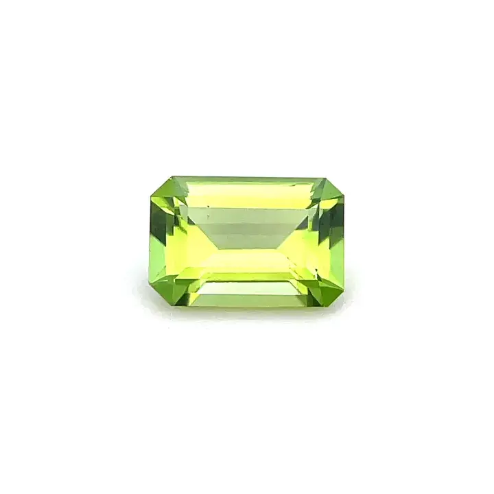 3.24 ct Green Peridot - Emerald Cut