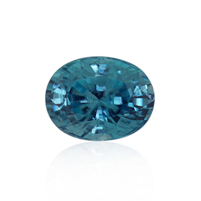 6.06 ct Blue Zircon - Oval