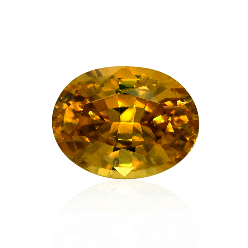 4.38 ct Yellow Zircon - Oval