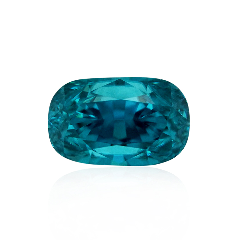 4.61 ct Blue Zircon - Cushion