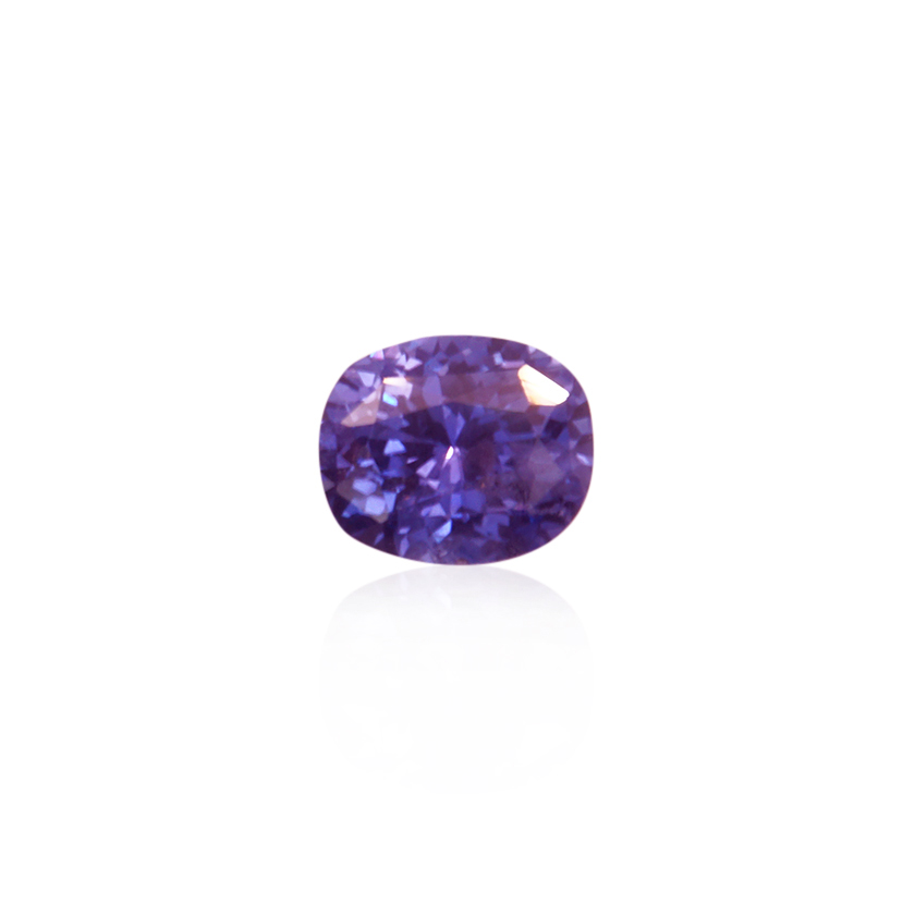0.62 ct Blue Sapphire-Color Change - Cushion