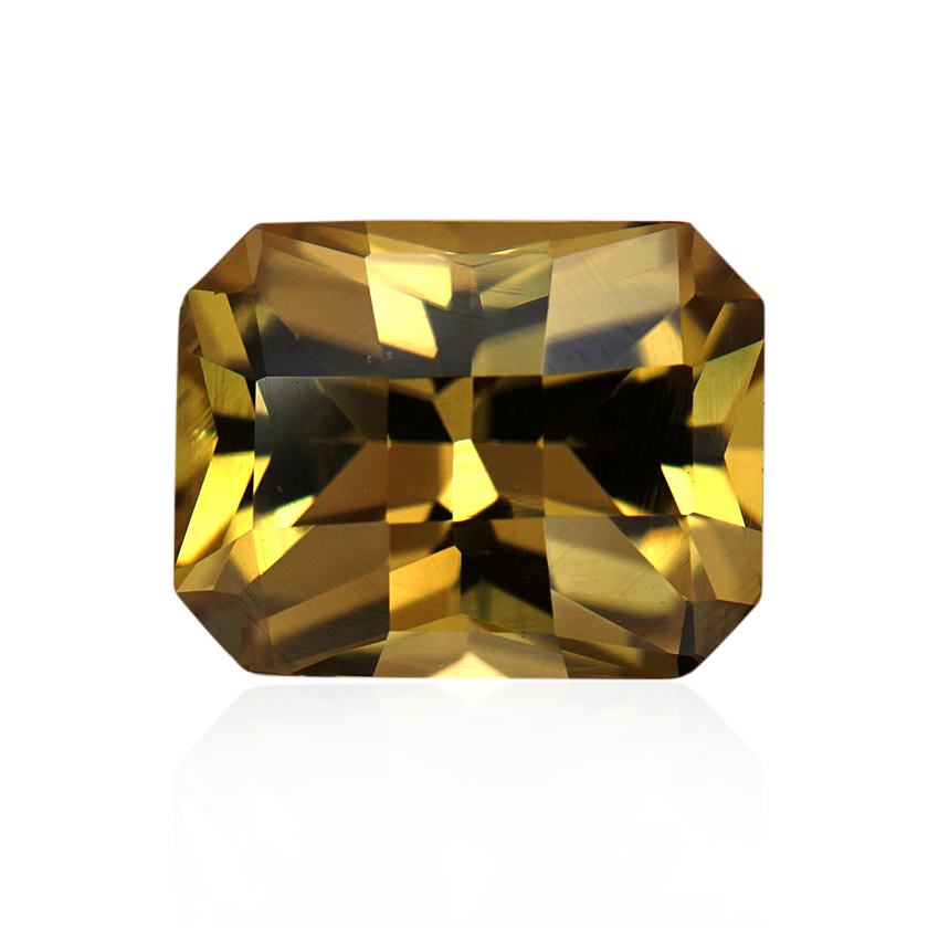 4.02 ct Yellow Zircon - Radiant
