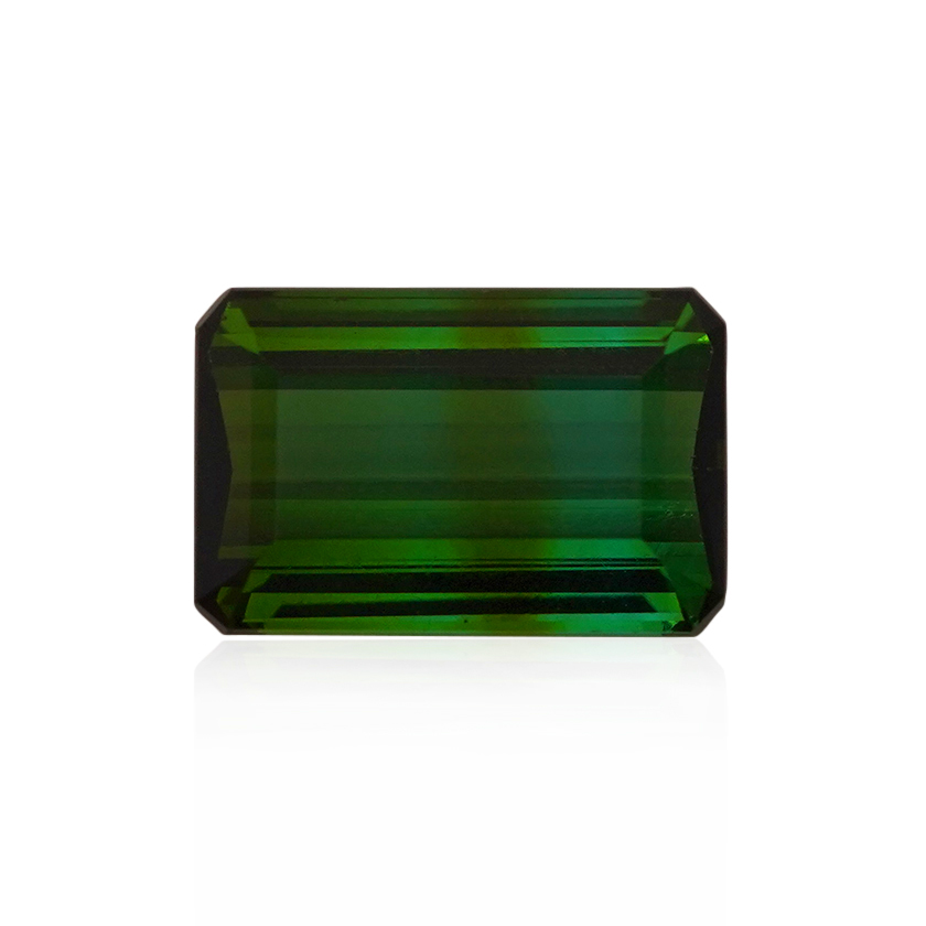 3.44 ct Green Tourmaline - Emerald Cut