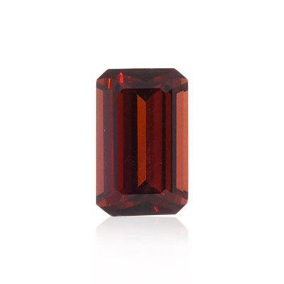 3.42 ct Red Garnet-Rhodolite - Emerald Cut
